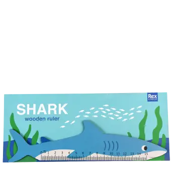 Wooden ruler - Shark