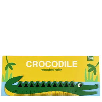 Wooden ruler - Crocodile