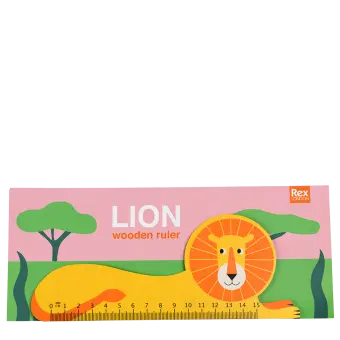 Wooden ruler - Lion
