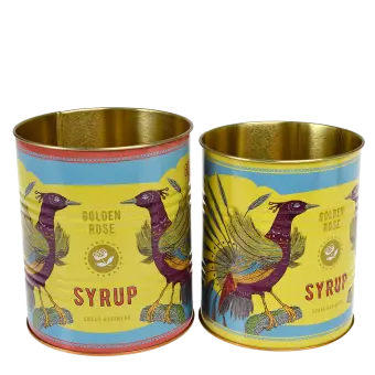 Storage tins (set of 2) - GOLDEN ROSE SYRUP