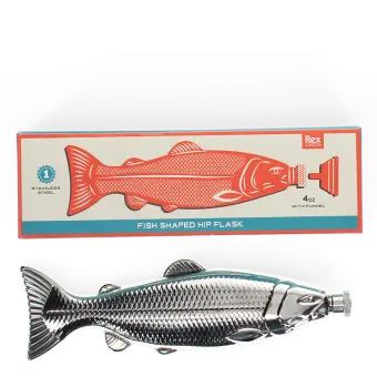 Fish-shaped hip flask (100ml) - Spirit of Adventure