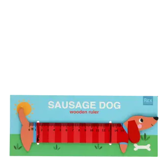 Wooden ruler - Sausage Dog