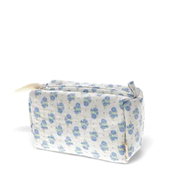 Quilted makeup bag - Cornflower