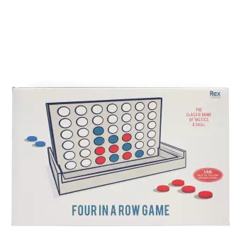 Wooden Four in a Row game set
