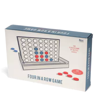 Wooden Four in a Row game set