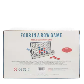 Wooden Four in a Row game set
