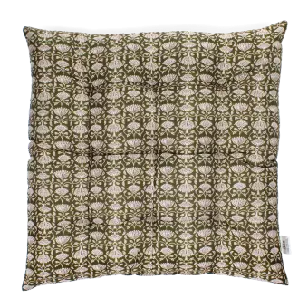 Seat pad cushion (37x37cm) - Brown lily