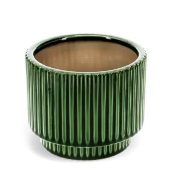 Ridged planter - Green