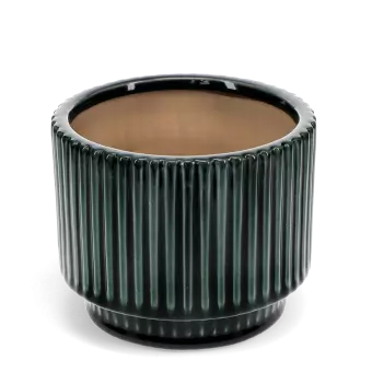 Ridged planter - Dark Green