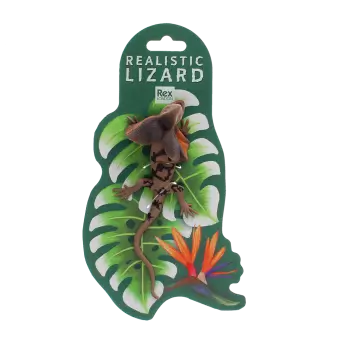 Realistic frill-necked lizard toy