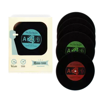 Silicone coasters (set of 6) - Vinyl record 