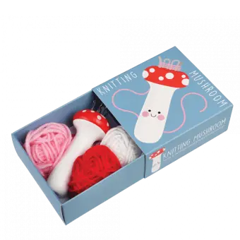 French knitting kit with instruction - Mushroom