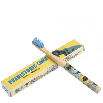 Children's bamboo toothbrush - Prehistoric Land