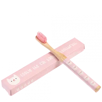 Children's bamboo toothbrush - Cookie the Cat