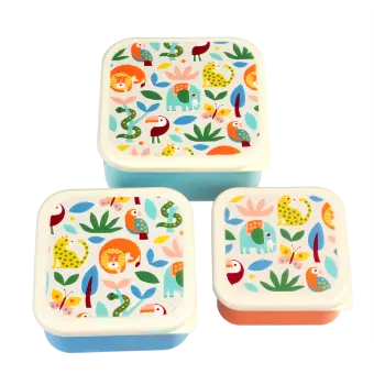 Snack boxes (set of 3) - Wild Wonders