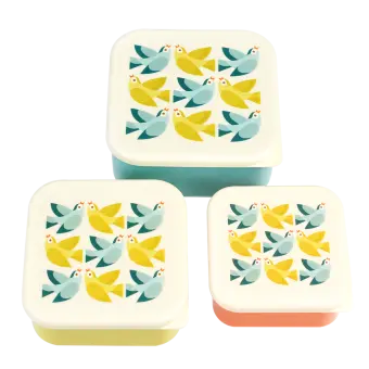 Snack boxes (set of 3) - Love Birds