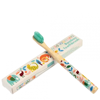 Children's bamboo toothbrush - Wild Wonders