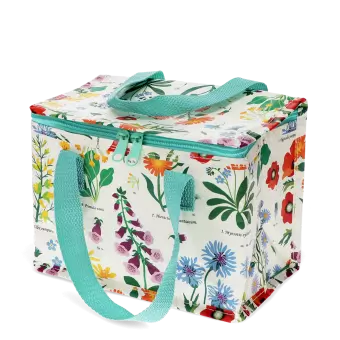 Wild flowers lunch bag, insulated lunch bag