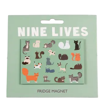 Fridge magnet - Nine Lives