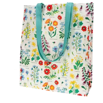 Wild Flowers shopping bag, recycle shopping bag 