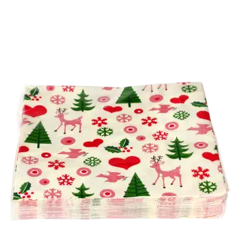 Paper napkins (pack of 20) - 50s Christmas