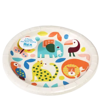 Paper plates (pack of 8) - Wild Wonders