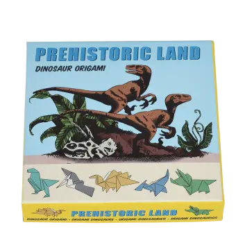 Children's origami kit - Prehistoric Land dinosaur