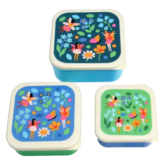 Snack boxes (set of 3) - Fairies in the Garden
