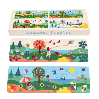 Jigsaw puzzles (4 x 12 pieces) - Seasons