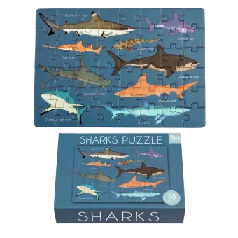 Matchbox jigsaw puzzle (48 pieces) - Sharks
