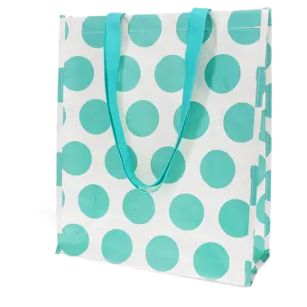Shopping bag - Spotlight turquoise on white