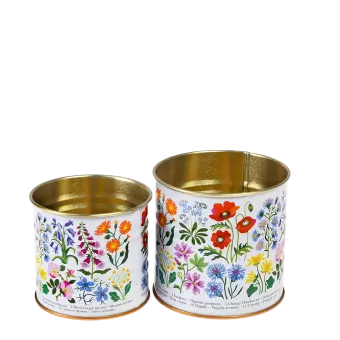 Mini storage tins (set of 2) - Wild Flowers