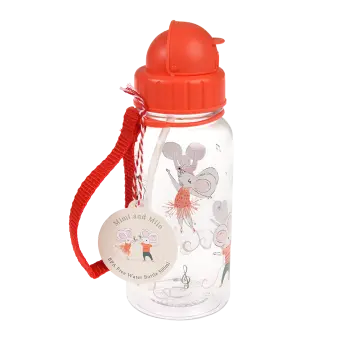 Children's water bottle with straw 500ml - Mimi and Milo