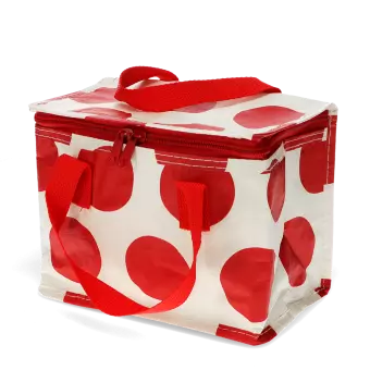 Red On White Spotlight Lunch Bag