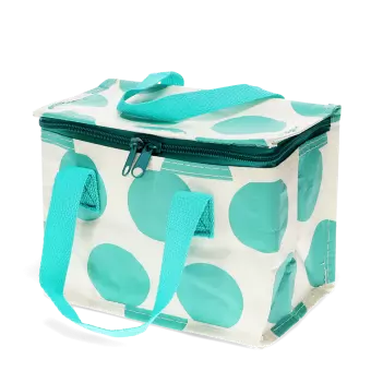 Turquoise On White Spotlight Lunch Bag