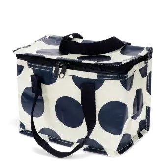 Insulated lunch bag - Spotlight navy on white