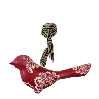 Rustic metal bird hanging decoration (SINGLE)