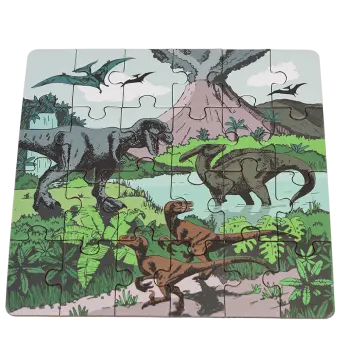 Mini jigsaw puzzle - Prehistoric Land