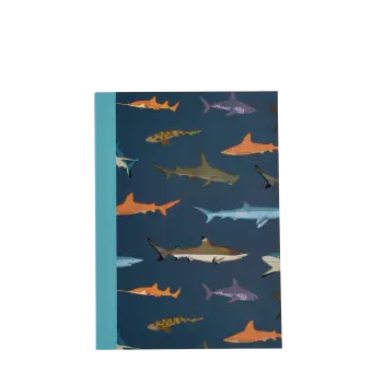 A6 notebook - Sharks