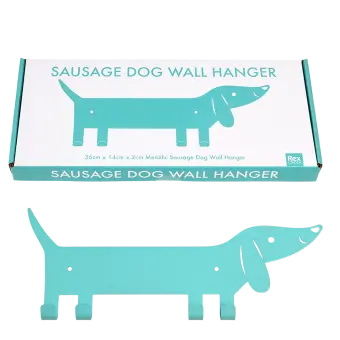 Metal wall hanger - Sausage Dog