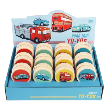 Wooden yoyo - Road Trip (assorted - SINGLE)