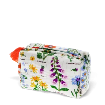 Quilted makeup bag - Wild Flowers