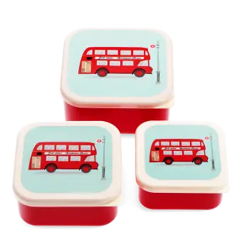 Snack boxes (set of 3) - TfL Routemaster Bus