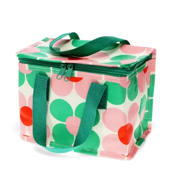 Lunch Bag - Pink And Green Daisy