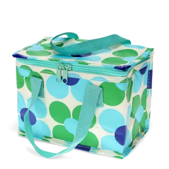 Lunch Bag - Blue And Green Daisy