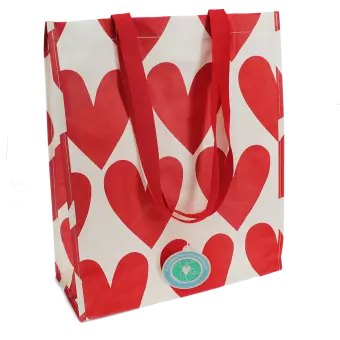 shopping bag- hearts