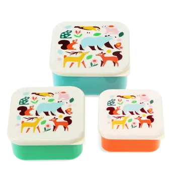 Snack boxes (set of 3) - Woodland