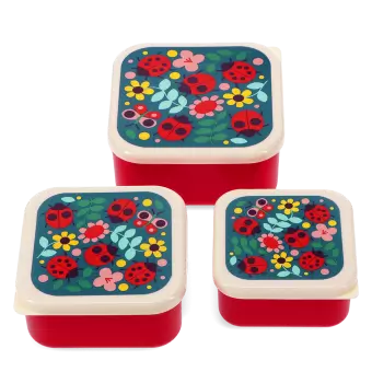 Snack boxes (set of 3) - Ladybird