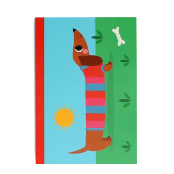 A5 notebook - Sausage Dog