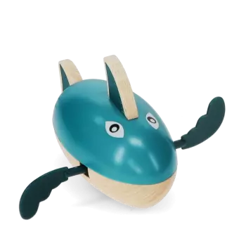 Wooden wind-up bath toy - Shark